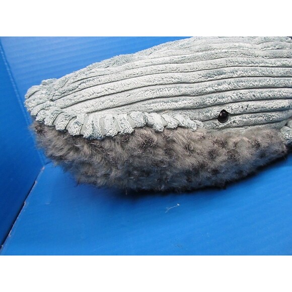 JELLYCAT Wiley Blue Whale Rare Retired 21” Plush Corduroy Faux Fur *READ* - Picture 2 of 10